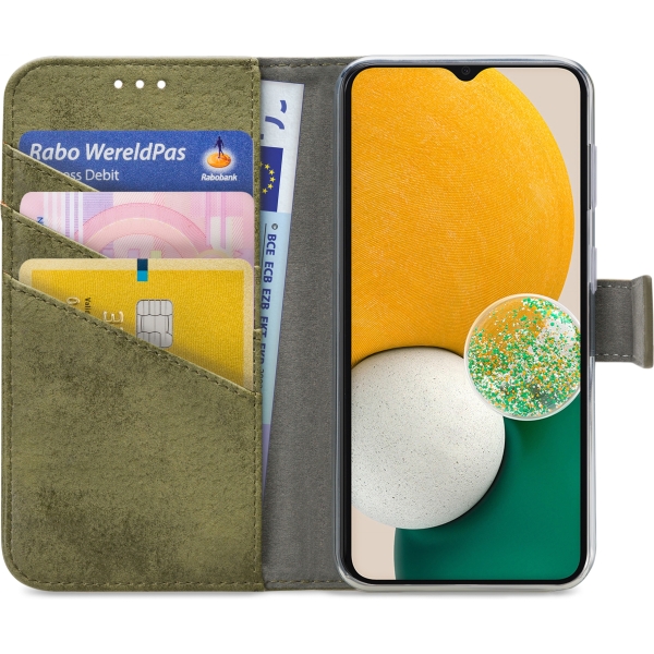 My Style Flex Wallet For Samsung Galaxy A04S/A13 5G Olive - Afbeelding 3
