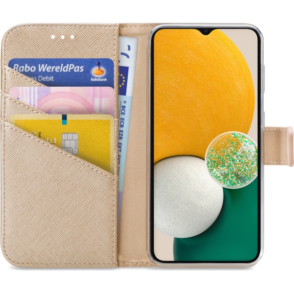 My Style Flex Wallet For Samsung Galaxy A04S/A13 5G Gold - Afbeelding 3
