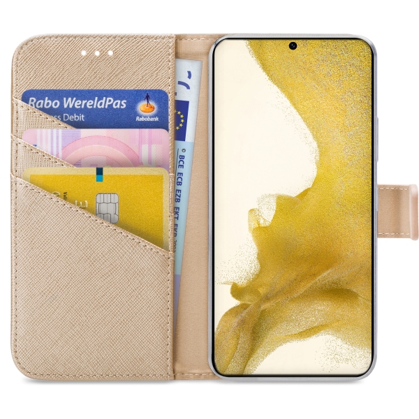 My Style Flex Wallet For Samsung Galaxy S22+ 5G Gold - Afbeelding 3