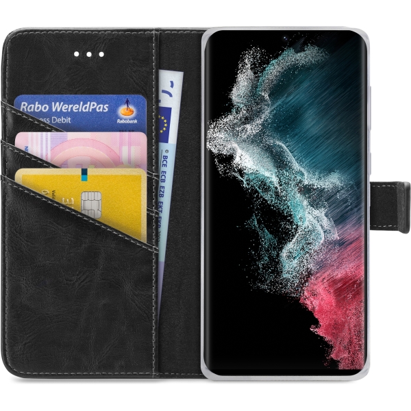 My Style Flex Wallet For Samsung Galaxy S22 Ultra 5G Black - Afbeelding 3