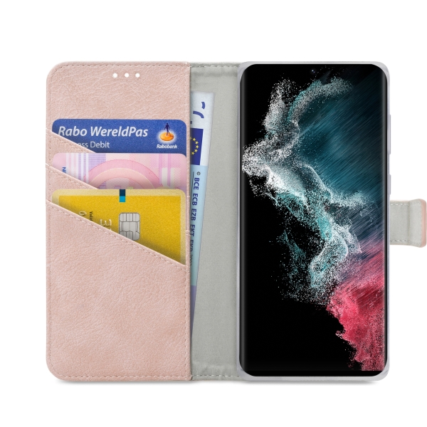 My Style Flex Wallet For Samsung Galaxy S22 Ultra 5G Pink - Afbeelding 3