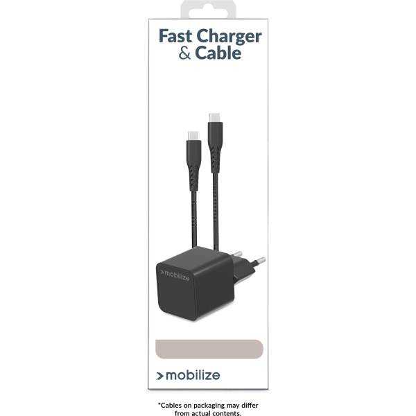 Mobilize Wall Charger Usb-C 20W With Pd + Mfi Lightning Nylon Cable 1.2M Black - Afbeelding 13