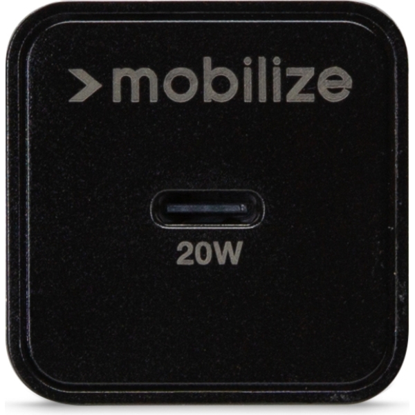 Mobilize Wall Charger Usb-C 20W With Pd + Mfi Lightning Nylon Cable 1.2M Black - Afbeelding 5