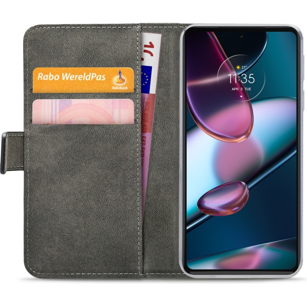 Mobilize Classic Gelly Wallet Book Case Motorola Edge 30 Pro/X30 Black - Afbeelding 4