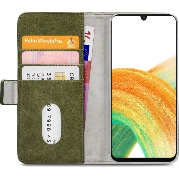 Mobilize Elite Gelly Wallet Book Case Samsung Galaxy A33 5G Green - Afbeelding 4