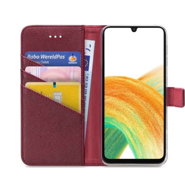 My Style Flex Wallet For Samsung Galaxy A33 5G Bordeaux - Afbeelding 3