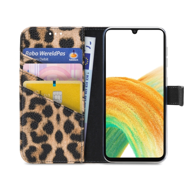 My Style Flex Wallet For Samsung Galaxy A33 5G Leopard - Afbeelding 3
