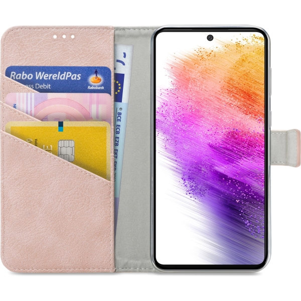My Style Flex Wallet For Samsung Galaxy A73 5G Pink - Afbeelding 3