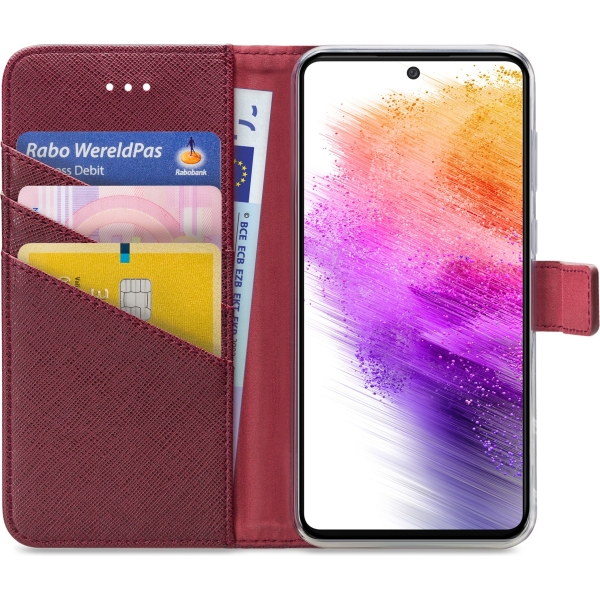 My Style Flex Wallet For Samsung Galaxy A73 5G Bordeaux - Afbeelding 3
