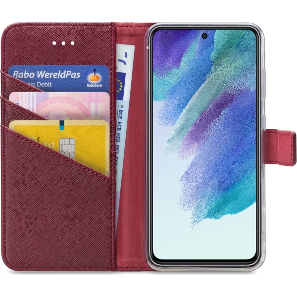 My Style Flex Wallet For Samsung Galaxy S21 Fe 5G Bordeaux - Afbeelding 3