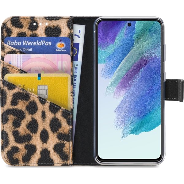 My Style Flex Wallet For Samsung Galaxy S21 Fe 5G Leopard - Afbeelding 3