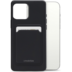 Mobilize Rubber Gelly Card Case Apple Iphone 13 Pro Max Matt Black