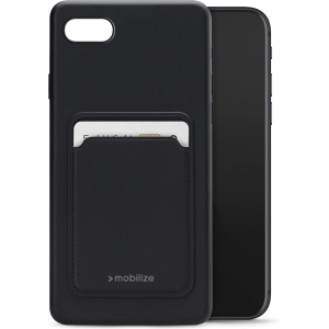 Mobilize Rubber Gelly Card Case Apple Iphone 6/6S/7/8/Se (2020/2022) Matt Black