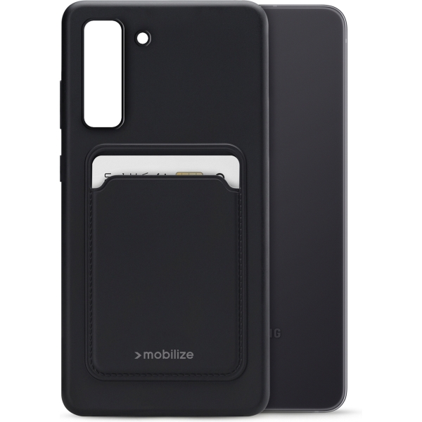Mobilize Rubber Gelly Card Case Samsung Galaxy S21 Fe 5G Matt Black