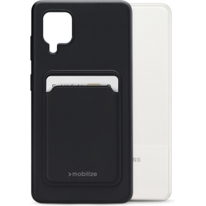 Mobilize Rubber Gelly Card Case Samsung Galaxy A12/M12 Matt Black