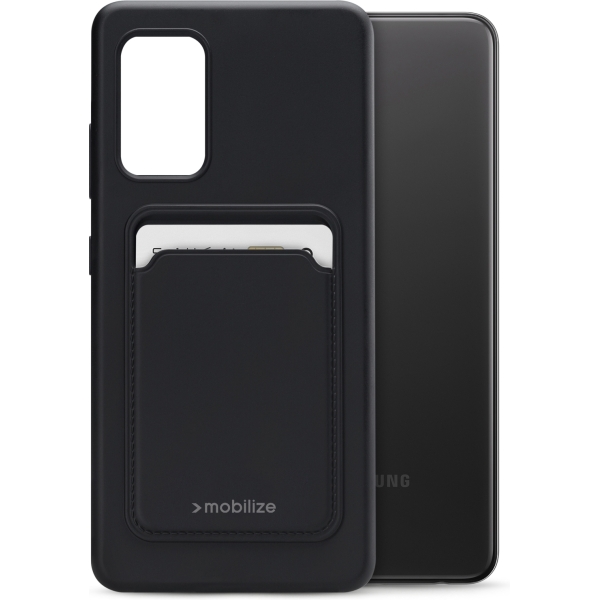Mobilize Rubber Gelly Card Case Samsung Galaxy A32 4G Matt Black