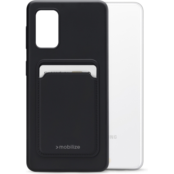 Mobilize Rubber Gelly Card Case Samsung Galaxy A32 5G Matt Black