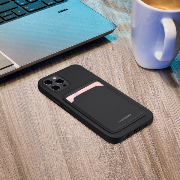 Mobilize Rubber Gelly Card Case Samsung Galaxy A32 5G Matt Black - Afbeelding 7