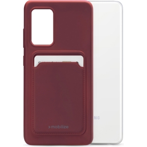 Mobilize Rubber Gelly Card Case Samsung Galaxy S20 Fe Matt Bordeaux