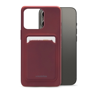 Mobilize Rubber Gelly Card Case Apple Iphone 13 Pro Matt Bordeaux