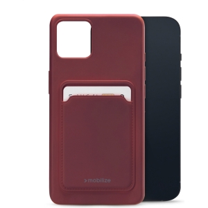 Mobilize Rubber Gelly Card Case Apple Iphone 13 Matt Bordeaux