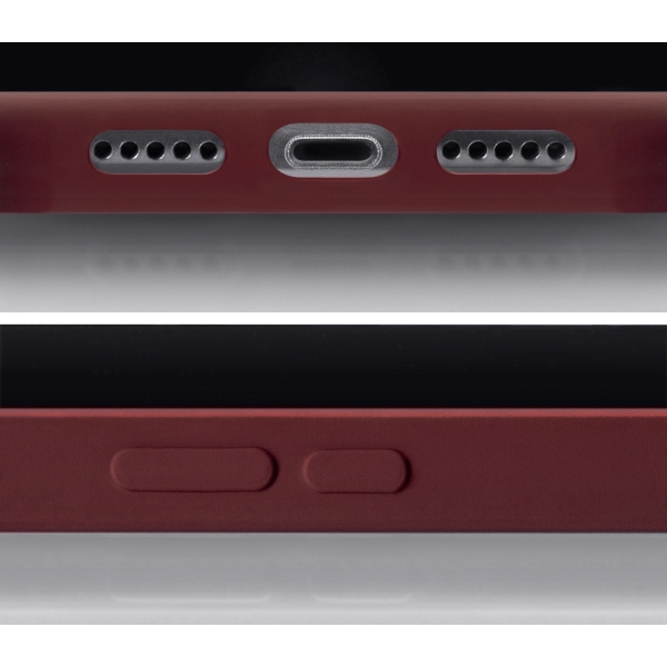 Mobilize Rubber Gelly Card Case Apple Iphone 12/12 Pro Matt Bordeaux - Afbeelding 2