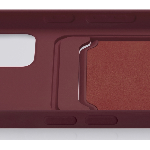 Mobilize Rubber Gelly Card Case Apple Iphone 12/12 Pro Matt Bordeaux - Afbeelding 4
