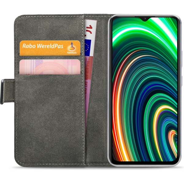 Mobilize Classic Gelly Wallet Book Case Realme C25Y Black - Afbeelding 4
