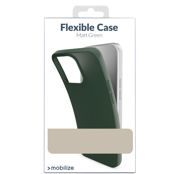 Mobilize Rubber Gelly Case Samsung Galaxy S22+ 5G Matt Green - Afbeelding 8