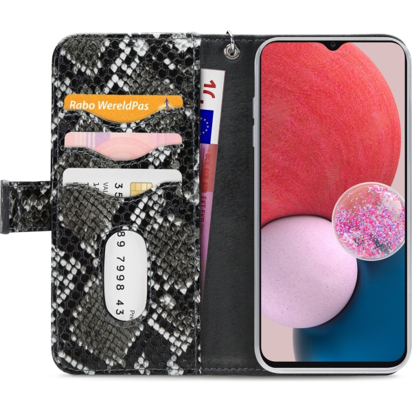 Mobilize 2In1 Magnet Zipper Case Samsung Galaxy A13 4G Black/Snake - Afbeelding 3