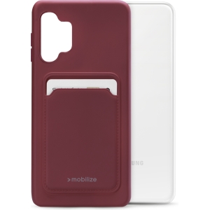 Mobilize Rubber Gelly Card Case Samsung Galaxy A13 4G Matt Bordeaux