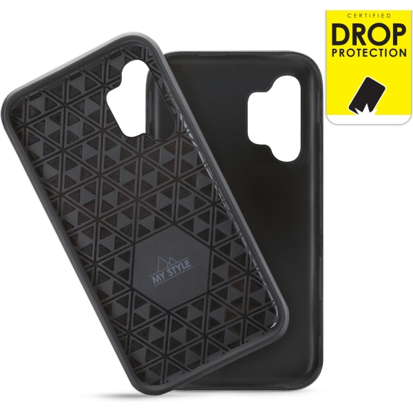 My Style Tough Case For Samsung Galaxy A13 4G Black - Afbeelding 2