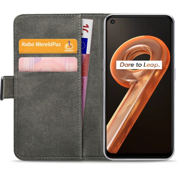 Mobilize Classic Gelly Wallet Book Case Realme 9I Black - Afbeelding 4