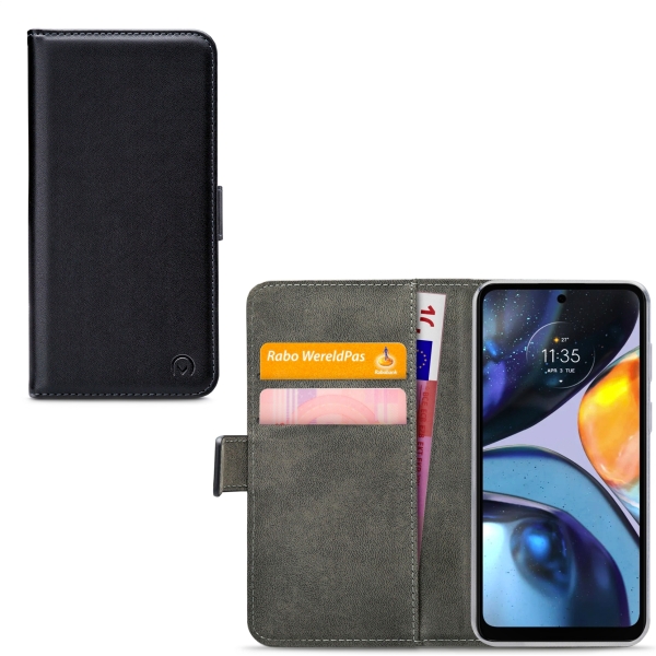 Mobilize Classic Gelly Wallet Book Case Motorola Moto G22 Black