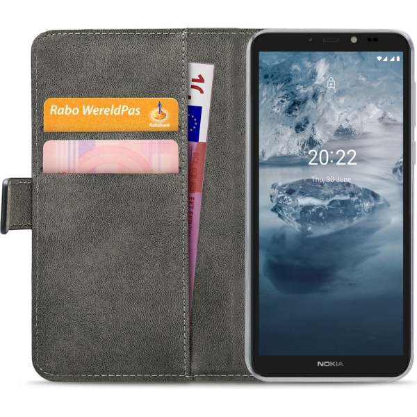 Mobilize Classic Gelly Wallet Book Case Nokia C2 2E Black - Afbeelding 4