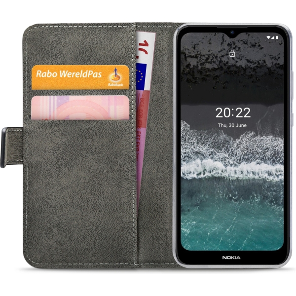Mobilize Classic Gelly Wallet Book Case Nokia C21 Plus Black - Afbeelding 4