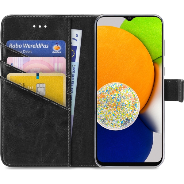 My Style Flex Wallet For Samsung Galaxy A03 Black - Afbeelding 3