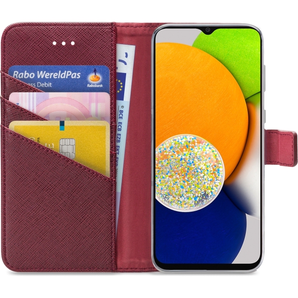 My Style Flex Wallet For Samsung Galaxy A03 Bordeaux - Afbeelding 3