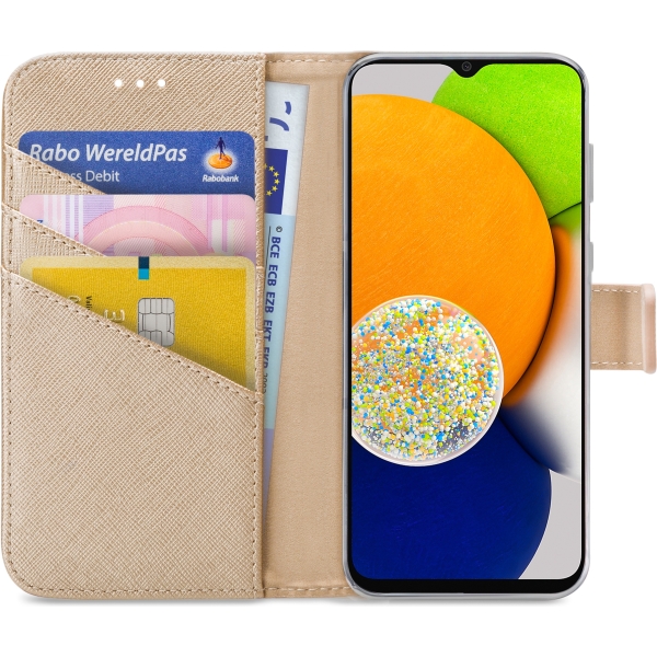 My Style Flex Wallet For Samsung Galaxy A03 Gold - Afbeelding 3