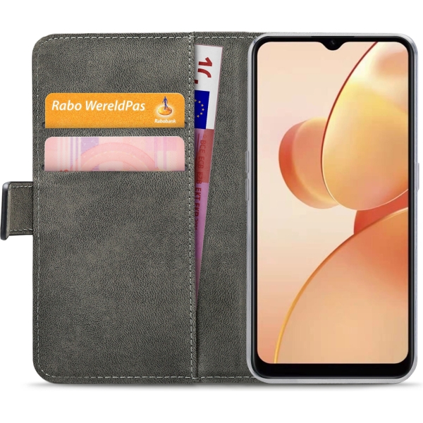 Mobilize Classic Gelly Wallet Book Case Realme C31 Black - Afbeelding 4