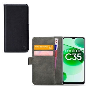 Mobilize Classic Gelly Wallet Book Case Realme C35/Narzo 50A Prime Black