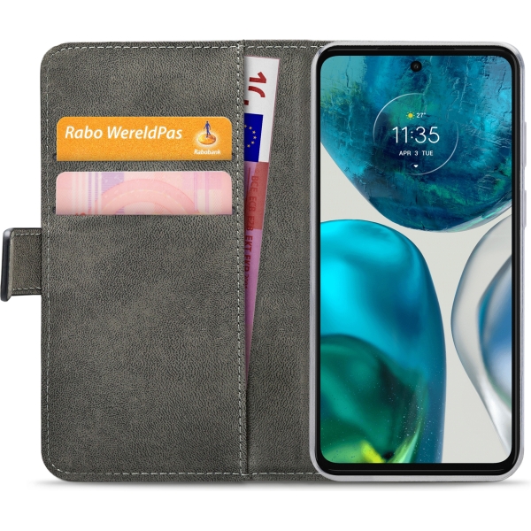 Mobilize Classic Gelly Wallet Book Case Motorola Moto G52 Black - Afbeelding 4
