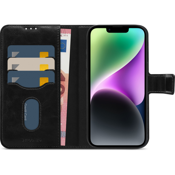 Mobilize 2In1 Magsafe Compatible Gelly Wallet Case Apple Iphone 14 Black - Afbeelding 3