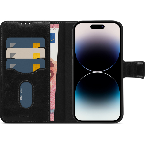 Mobilize 2In1 Magsafe Compatible Gelly Wallet Case Apple Iphone 14 Pro Black - Afbeelding 3