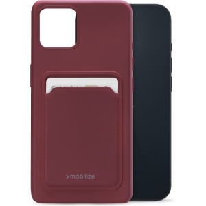 Mobilize Rubber Gelly Card Case Apple Iphone 14 Matt Bordeaux