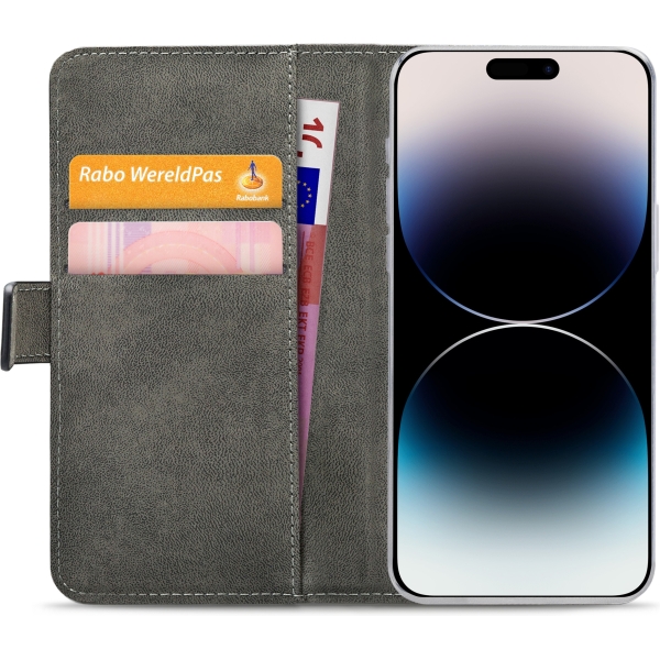 Mobilize Classic Gelly Wallet Book Case Apple Iphone 14 Pro Max Black - Afbeelding 4