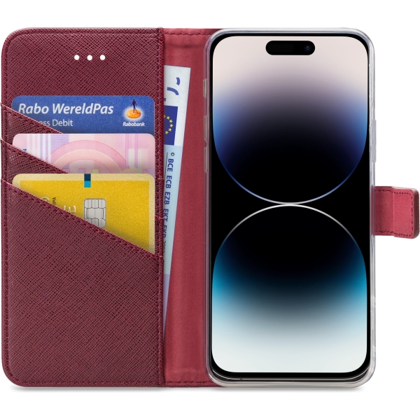 My Style Flex Wallet For Apple Iphone 14 Pro Bordeaux - Afbeelding 3