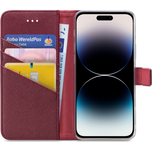 My Style Flex Wallet For Apple Iphone 14 Pro Max Bordeaux - Afbeelding 3