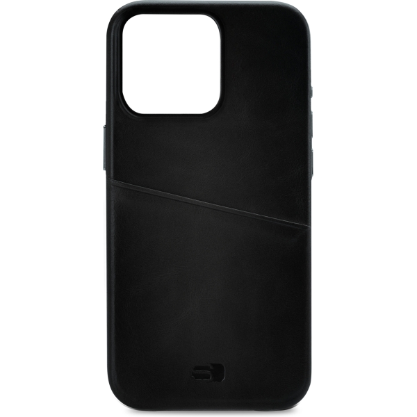 Senza Pure Leather Cover With Card Slot Apple Iphone 14 Pro Deep Black