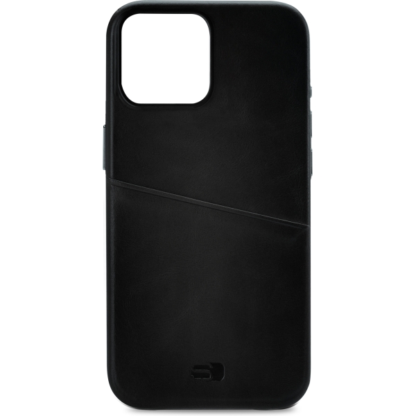 Senza Pure Leather Cover With Card Slot Apple Iphone 14 Pro Max Deep Black
